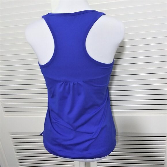 Athleta‎ Tank Top Tinker Blue Racerback Style 903773 Built In Bra Womens Medium - Picture 8 of 11